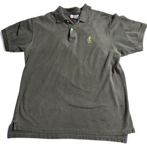 Chaps Ralph Lauren Vintage Black Polo Shirt Men's Size L‎